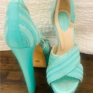 Elie Saab Turquoise Women's Heels